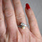 Bague 56 Belle Époque - Bague Toi et Moi en or jaune 18k, platine, diamants et perle 58 Facettes RI-1023