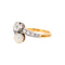 Bague 56 Belle Époque - Bague Toi et Moi en or jaune 18k, platine, diamants et perle 58 Facettes RI-1023