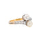 Bague 56 Belle Époque - Bague Toi et Moi en or jaune 18k, platine, diamants et perle 58 Facettes RI-1023