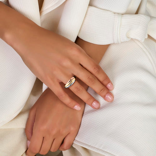 Bague 54.5 Trinity - Bague en or tricolore 14k 58 Facettes 479566785FDB47A989CCE5E7B30461A9