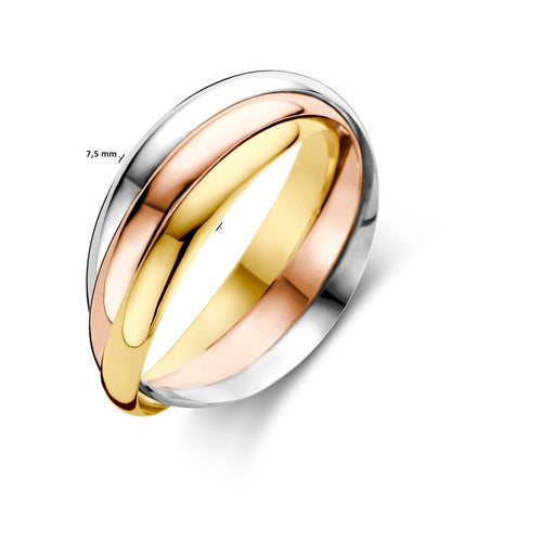Bague 54.5 Trinity - Bague en or tricolore 14k 58 Facettes 479566785FDB47A989CCE5E7B30461A9