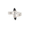Bague 53 Cartier Menotte - Bague en or blanc 18 ct et onyx, taille 53 58 Facettes G13580
