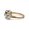 54 Bague en or 750, diamants et saphir 1,34 ct 58 Facettes SA068