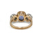 54 Bague en or 750, diamants et saphir 1,34 ct 58 Facettes SA068