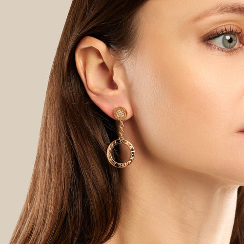 Bvlgari Bvlgari - Boucles d'oreilles en or rose et diamants 58 Facettes 00