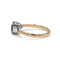 54 Bague en or 750, diamants et saphir Ceylan non chauffé 58 Facettes SA069