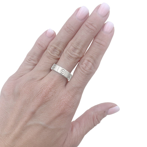 Bague 58 Cartier Love Classique - Bague en or blanc 58 Facettes 35841