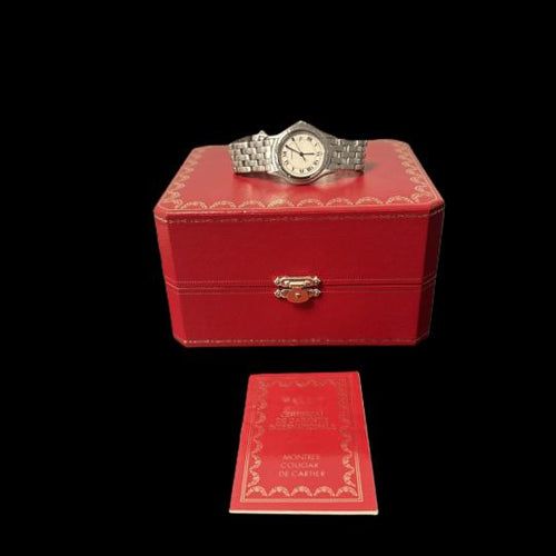 Cartier Cougar - Montre en acier 58 Facettes MT43966