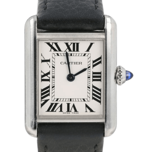 Montre Cartier Tank Must - Montre femme quartz bracelet cuir 58 Facettes MT47218