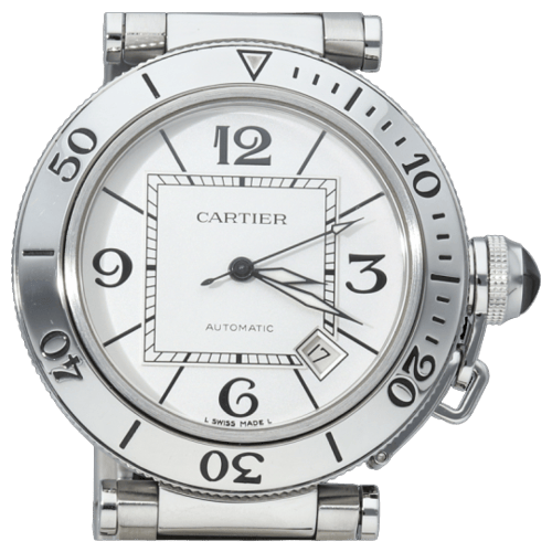 Montre Cartier Pasha Seatimer - Montre en acier 58 Facettes MT47459