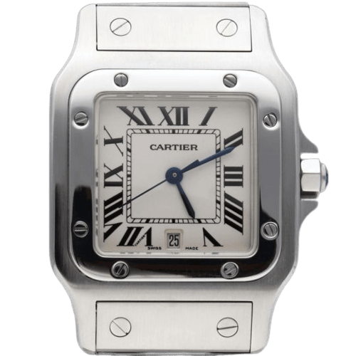 Montre Cartier Santos Galbée - Montre en acier 58 Facettes MT47451