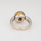 Bague 53 Bague flip en or blanc 18k avec tourmaline rose, saphirs jaunes et diamants 58 Facettes G13586