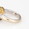 Bague 53 Bague flip en or blanc 18k avec tourmaline rose, saphirs jaunes et diamants 58 Facettes G13586