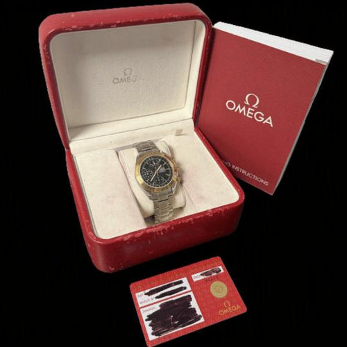 Omega Speedmaster - Montre Day-Date automatique en or rose et acier 58 Facettes MT47399