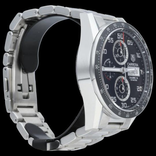 TAG Heuer Carrera - Montre Calibre 16 Chronograph en acier 58 Facettes MT47429