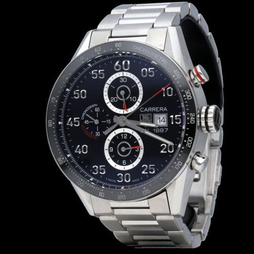 TAG Heuer Carrera - Montre chronographe Calibre 1887 en acier 58 Facettes MT47414