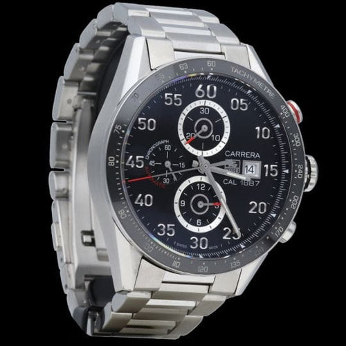 TAG Heuer Carrera - Montre chronographe Calibre 1887 en acier 58 Facettes MT47414
