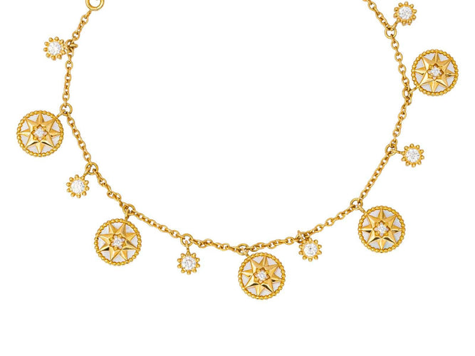 Dior Rose des Vents - Bracelet en or jaune, diamants et nacre 58 Facettes 4749148RV
