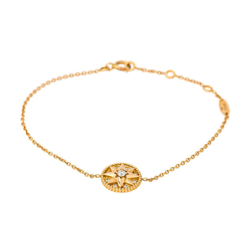 Dior Rose des vents - Bracelet en or rose, diamants et nacre 58 Facettes 4749150RV