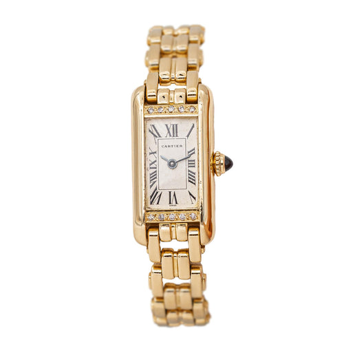 Cartier Tank - Montre en or jaune et diamants 58 Facettes 5729550CN