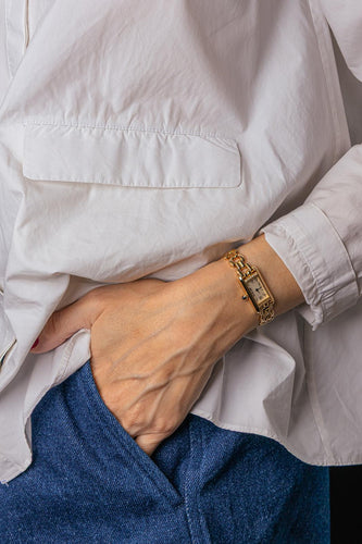 Cartier Tank - Montre en or jaune et diamants 58 Facettes 5729550CN