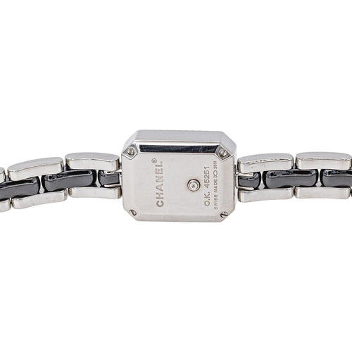 Chanel Première - Montre en acier, céramique et diamants 58 Facettes 5745058RV