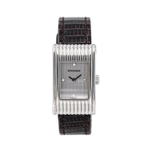 Boucheron Reflet - Montre en acier et diamants 58 Facettes 5807553RV