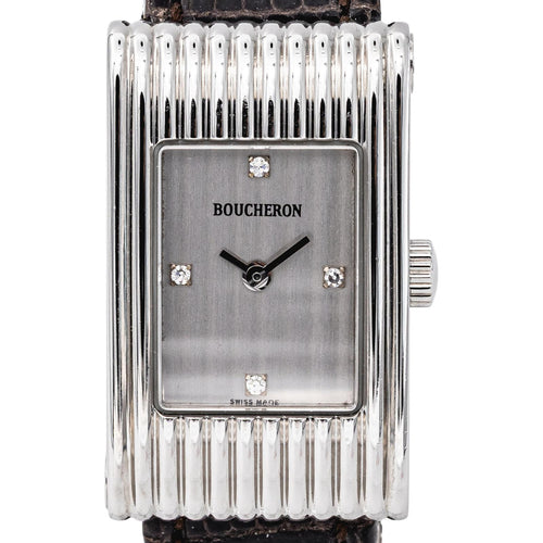 Boucheron Reflet - Montre en acier et diamants 58 Facettes 5807553RV