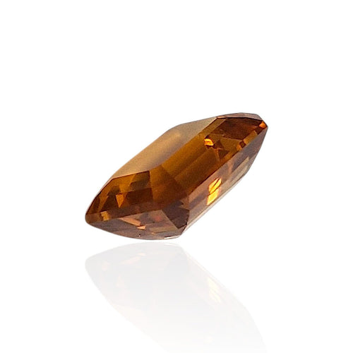 Citrine - Pierre 4,225 ct taille émeraude mixte couleur miel 58 Facettes #26-131-QTCTEM