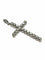 Pendentif croix en or blanc et diamants 58 Facettes 2155