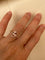 50 Bague halo en or rose 18K avec morganite poire et diamants 58 Facettes ring