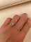 50 Bague halo en or rose 18K avec morganite poire et diamants 58 Facettes ring