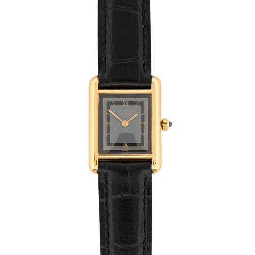 Cartier Tank Must - Montre SM en vermeil cadran gris 58 Facettes 476