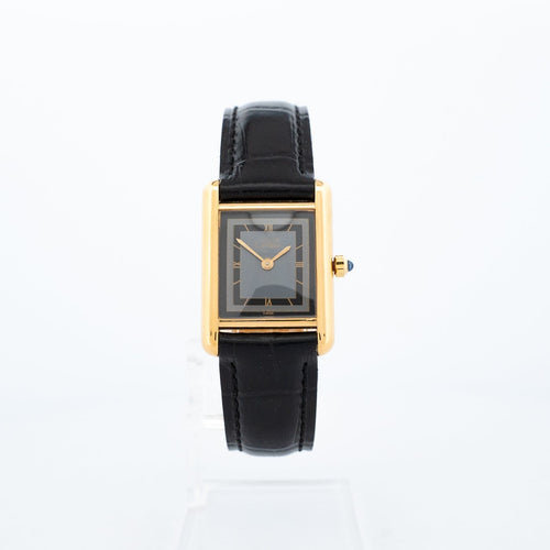 Cartier Tank Must - Montre SM en vermeil cadran gris 58 Facettes 476