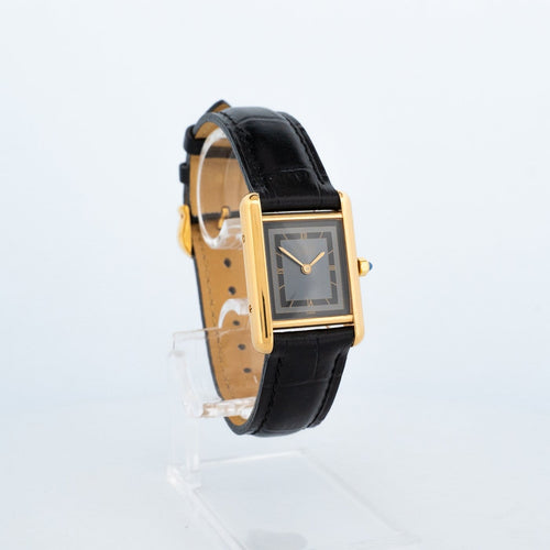 Cartier Tank Must - Montre SM en vermeil cadran gris 58 Facettes 476