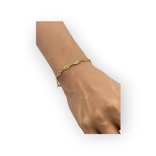 Bracelet Bracelet filigrané en or jaune 750 58 Facettes 149070679