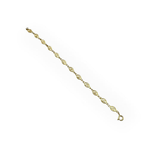 Bracelet Bracelet filigrané en or jaune 750 58 Facettes 149070679