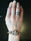 Bracelet ancien en or jaune, émail, perles et diamants 58 Facettes 01380