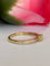 Bague 54 Bague solitaire en or jaune 18K, diamant Fancy Intense Yellow et diamants 58 Facettes ring