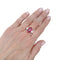 Bague 57 Manalys - Bague en or blanc et jaune, rubis et diamants 58 Facettes 35909