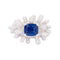 Bague 50 Manalys - Bague en or blanc, diamants et saphir 58 Facettes 35910