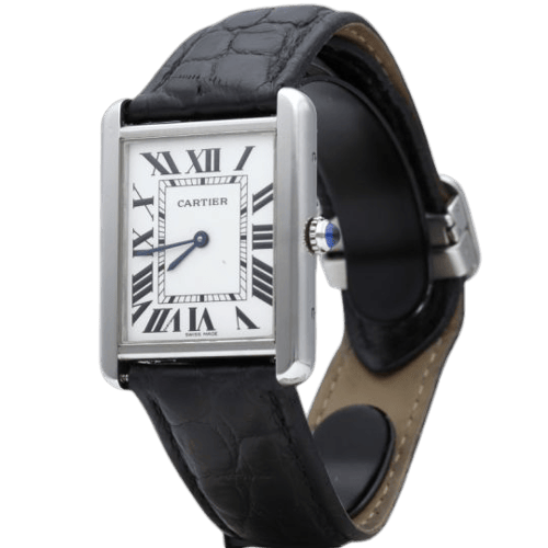 Montre Cartier Tank Solo - Montre en acier 58 Facettes MT47467