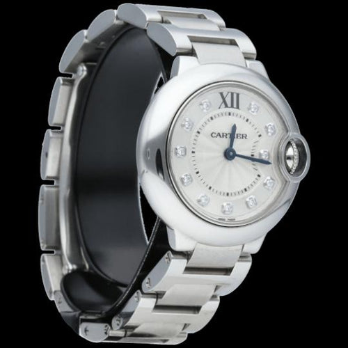 Cartier Ballon Bleu - Montre en acier et diamants 58 Facettes MT47479