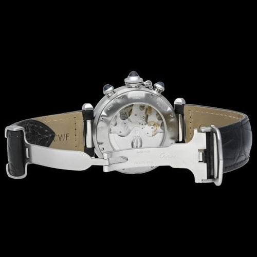 Cartier Pasha - Montre chronographe en acier 58 Facettes MT47449