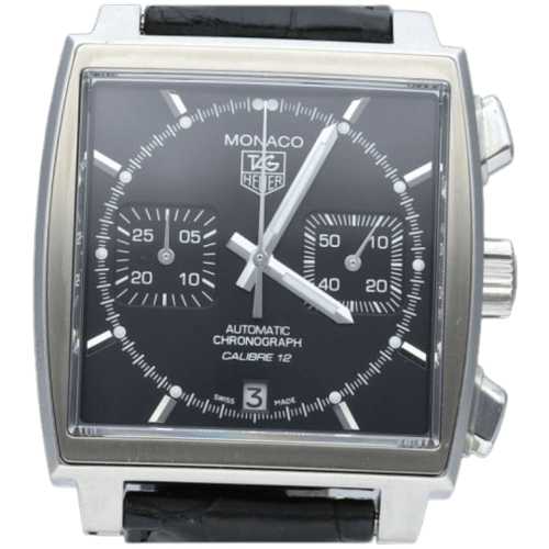 TAG Heuer Monaco - Montre chronographe Calibre 12 en acier 58 Facettes MT47553