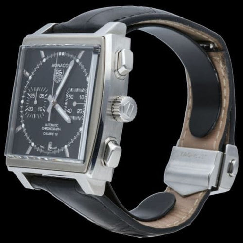 TAG Heuer Monaco - Montre chronographe Calibre 12 en acier 58 Facettes MT47553