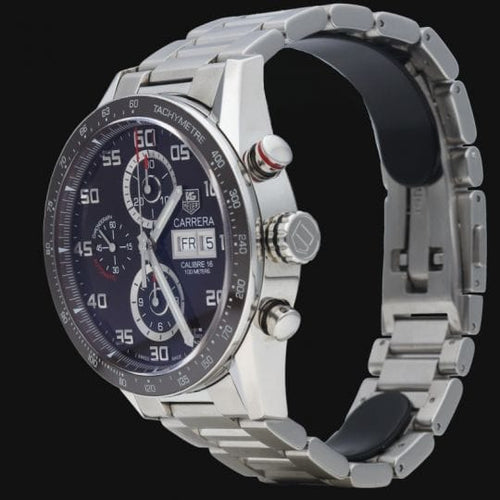 TAG Heuer Carrera - Montre Calibre 16 Chronograph en acier 58 Facettes MT47430