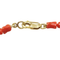 Collier en or 18k et corail rouge 58 Facettes COV1185