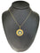 Pendentif filigrane portugais en or jaune 19 carats et émail 58 Facettes P1832D