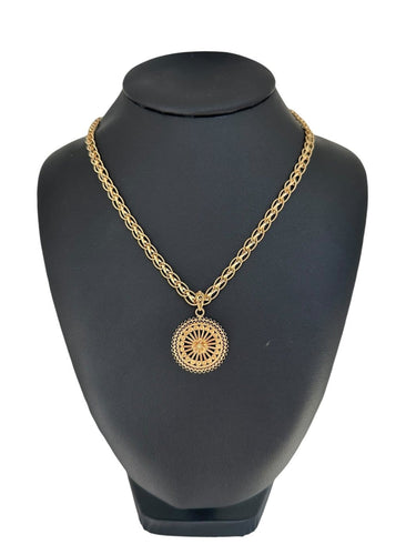 Collier portugais en or jaune 19 carats 58 Facettes C1572D